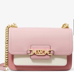 MICHAEL KORS
Heather Large Color-Block Leather Shoulder Bag